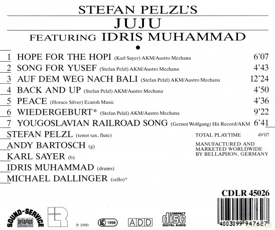 Pelzl Stefan: Stefan Pelzls Juju Featuring Idris Muhammad [CD]