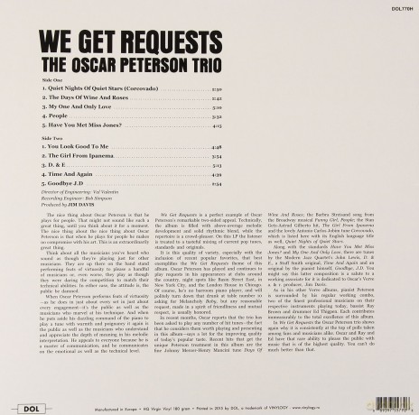 Peterson Oscar Trio: We Get Requests [Winyl]