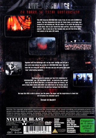 Destruction: Live Discharge 20 years Of Total Destruction [DVD]+[CD]