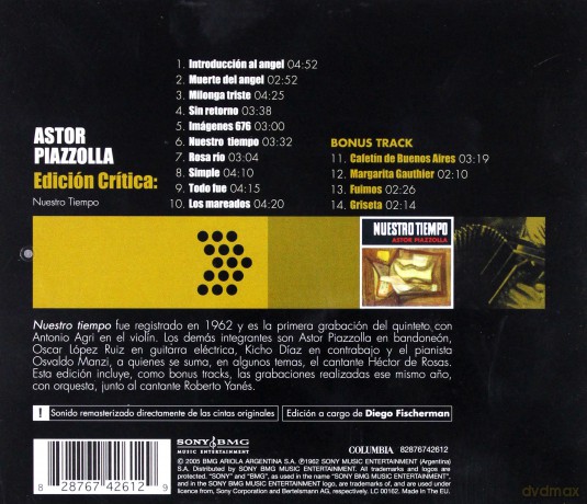 Piazzolla Astor: Nuestro Tiempo - Edicion Critica [CD]
