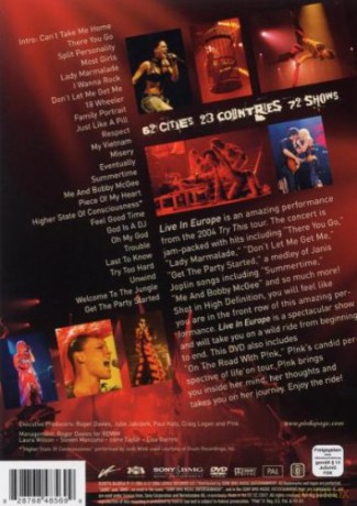 Pink: Live In Europe [DVD]