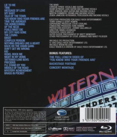 Pretenders: Loose In La - Live At The Wiltern Theatre February 2003 [Blu-Ray]