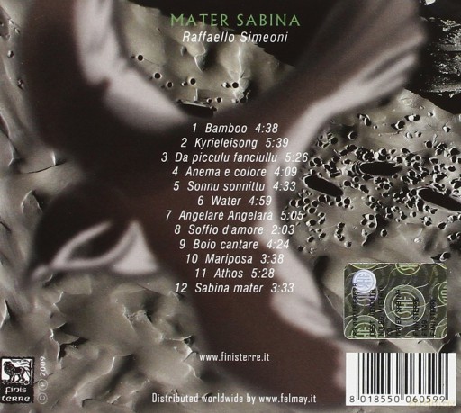 Raffaello Simeoni: Mater Sabina [CD]