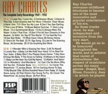 Ray Charles: Complete Early Recordings 1949-1952 [2CD]
