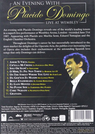 Placido Domingo: An Evening With Placido Domingo [DVD]