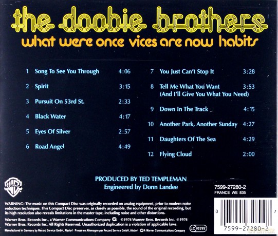 The Doobie Brothers: What Were Once Vices Are Now [CD]