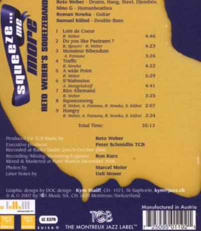 Reto Webers Squeeze Band: Squeeze Me More [CD]