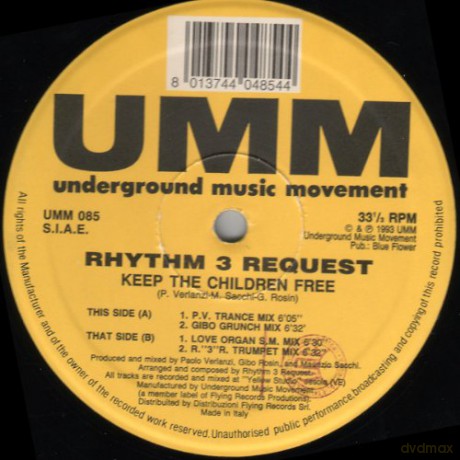 Rhythm 3 Request: Keep The Children Free [Winyl]