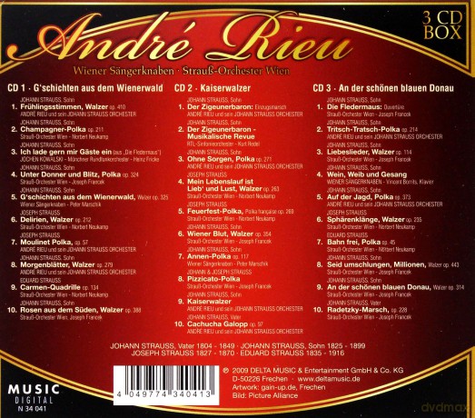 Rieu Andre: Music Of Strauss Dynasty [3CD]