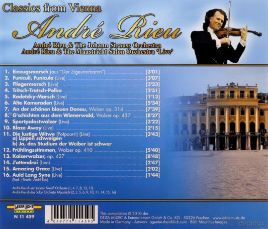 Rieu Andre: Classics From Vienna [CD]