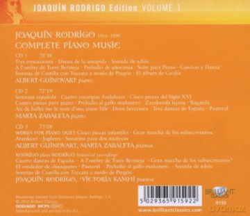 Rodrigo Joaquin: Piano Music - Complete [3CD]