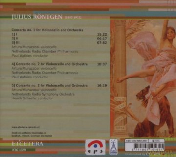 Roentgen Julius (1855-1932): Cellokonzerte Nr.1-3 [CD]