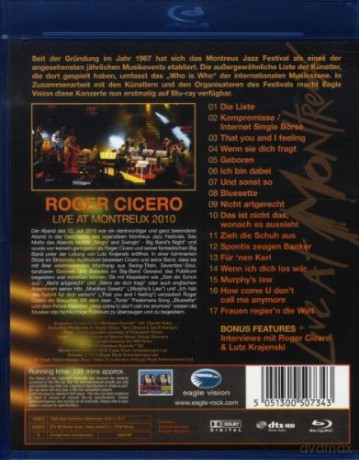 Roger Cicero: Live At Montreux 2010 [Blu-Ray]