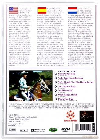Rogers Roy And Trigger The Horse: South Of Santa Fe [DVD]
