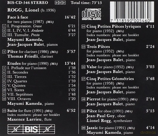 Rogg Lionel: Portrait Of A Free Composer [CD]