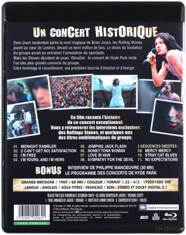 Rolling Stones: The Stones In The Park - Hyde Park 1969 [Blu-Ray]