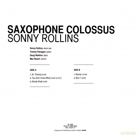 Rollins Sonny: Saxophone Colossus [Winyl]