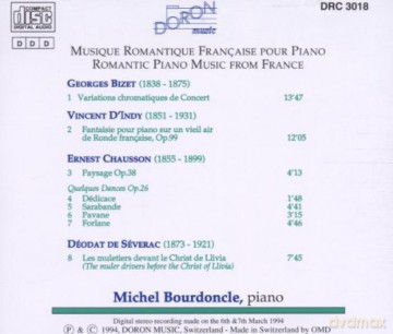 Romantic Piano Music From France: Romantic Piano Music From France [CD]