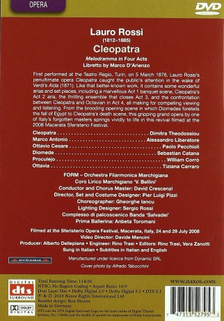 Rossi Lauro: Cleopatra [DVD]