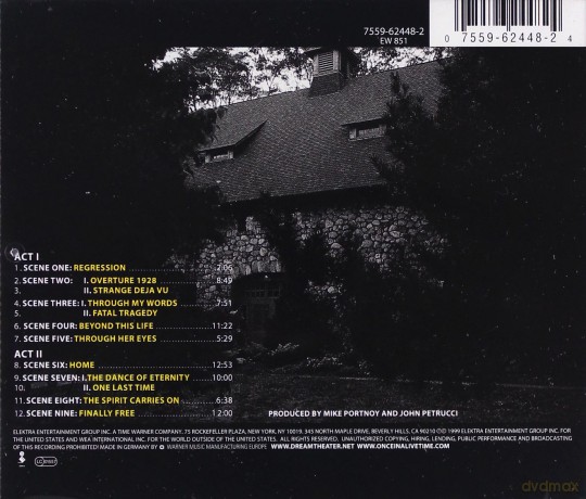 Dream Theater: Metropolis Part 2 Scenes From A Memory [CD]