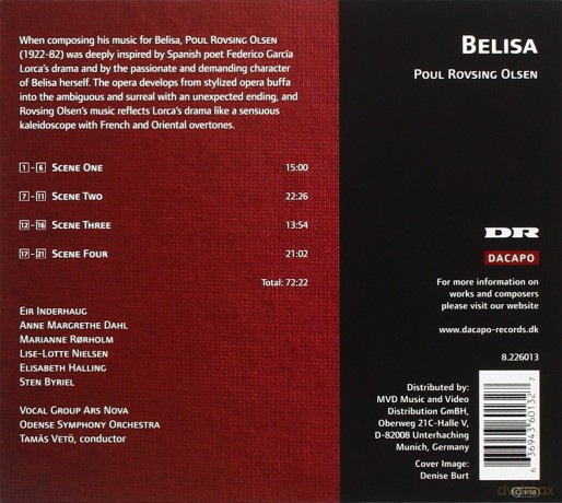Rovsing Olsen Poul: Belisa [CD]