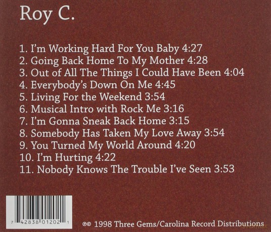 Roy C: Im Working Hard For You Baby [CD]