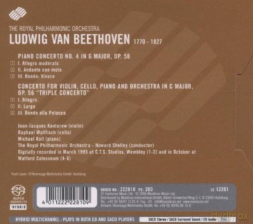 Royal Philharmonic Orchestra: Beethoven Piano Concerto No 4 And Triple [SACD]
