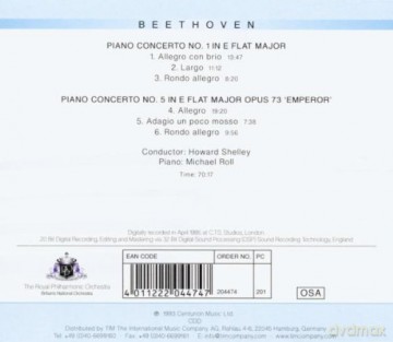 Royal Philharmonic Orchestra: Beethoven Piano Concerto No1 [CD]