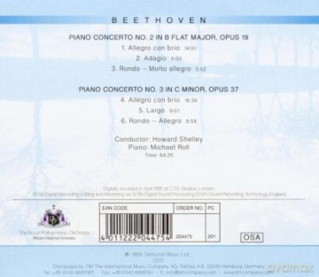 Royal Philharmonic Orchestra: Beethoven Piano Concertos No2 [CD]