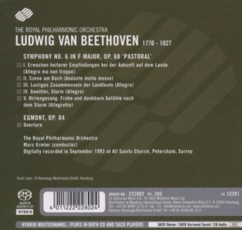 Royal Philharmonic Orchestra: Beethoven Symphony No 6andegmont Ouvert [SACD]