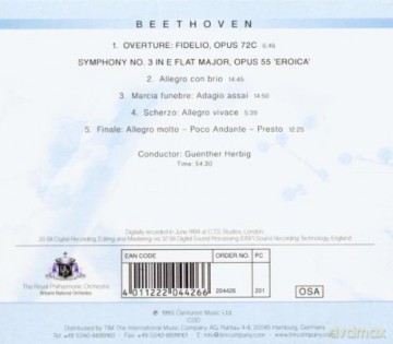 Royal Philharmonic Orchestra: Beethoven Symphony No3 [CD]