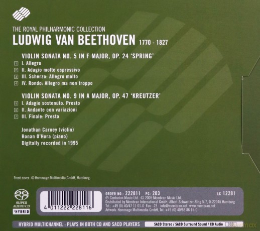 Royal Philharmonic Orchestra: Beethoven Violin Sonatas Nos 5 And 9 [SACD]