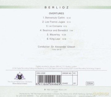 Royal Philharmonic Orchestra: Berlioz Overtures Benvenuto Cellini [CD]