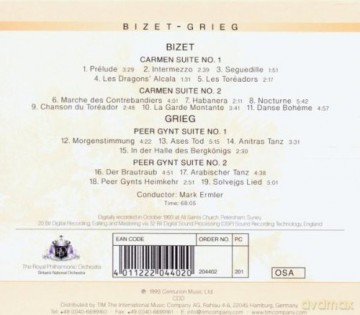 Royal Philharmonic Orchestra: Bizet Grieg Carmen Suites Peer Gynt Suit [CD]