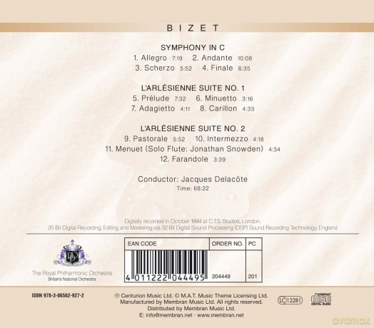 Royal Philharmonic Orchestra: Bizet Symphony In C [CD]