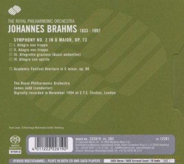 Royal Philharmonic Orchestra: Brahms Symphony No 2 And Academic Festiv [SACD]