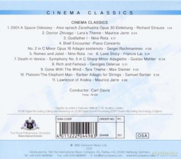 Royal Philharmonic Orchestra: Davis Cinema Classics [CD]