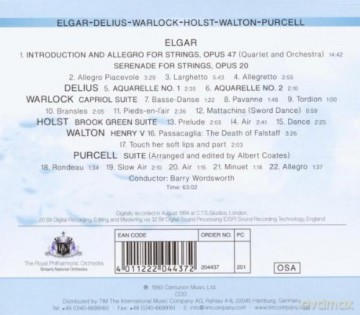 Royal Philharmonic Orchestra: Elgar Delius Warlock Holst English Strin [CD]