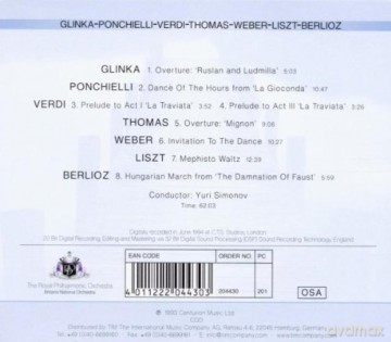 Royal Philharmonic Orchestra: Glinkaponchielliverdithomasweberlisztber [CD]