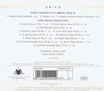 Royal Philharmonic Orchestra: Grieg Piano Concerto In A Minor [CD]