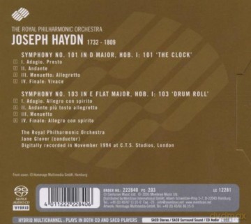 Royal Philharmonic Orchestra: Haydn Symphonies No 101 And 103 [SACD]