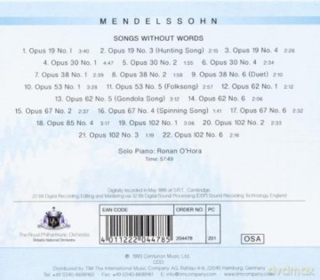 Royal Philharmonic Orchestra: Mendelssohn Song Without Words [CD]