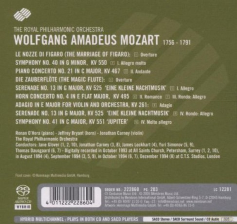 Royal Philharmonic Orchestra: Mozart Mozarts Finest Pieces [SACD]