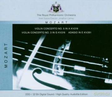 Royal Philharmonic Orchestra: Mozart Violin Concertos No 5 No 3 [CD]