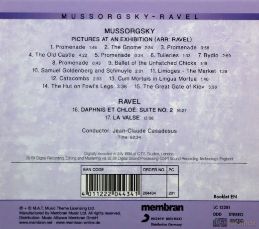 Royal Philharmonic Orchestra: Mussorgsky Pictures At An Exhibition Rav [CD]