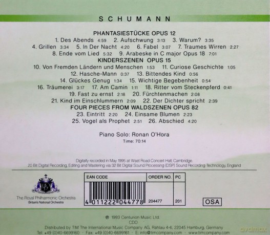 Royal Philharmonic Orchestra: Schumann Phantasiestücke [CD]