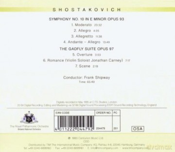 Royal Philharmonic Orchestra: Shostakovich Symphony No10 [CD]