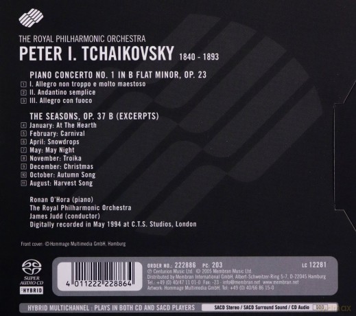 Royal Philharmonic Orchestra: Tchaikovsky Piano Concert No 1 [SACD]