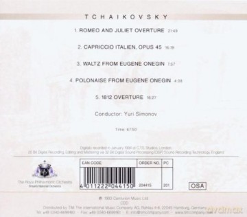 Royal Philharmonic Orchestra: Tchaikovsky Romeo And Juliet [CD]
