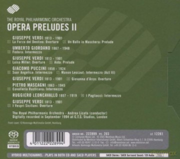 Royal Philharmonic Orchestra: Verdi Giordano Leoncavallo Puccini Masca [SACD]